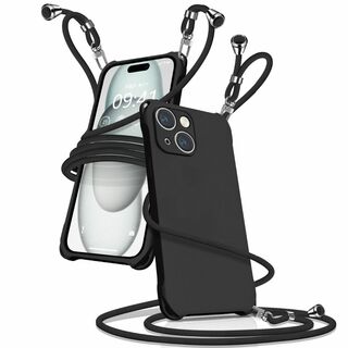 iPhone15 Plus ケース ショルダー シリコン iphone 15 P(その他)