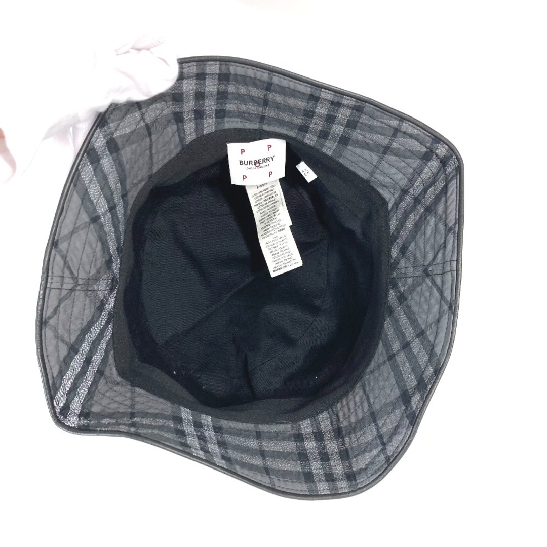 BURBERRY(バーバリー)のバーバリー BURBERRY チェック 8057102 POP TRADING COMPANY CRUSHER HAT ポップトレーディングカンパニー ハット帽 帽子 バケットハット ボブハット ハット コットン グレー 美品 メンズの帽子(ハット)の商品写真