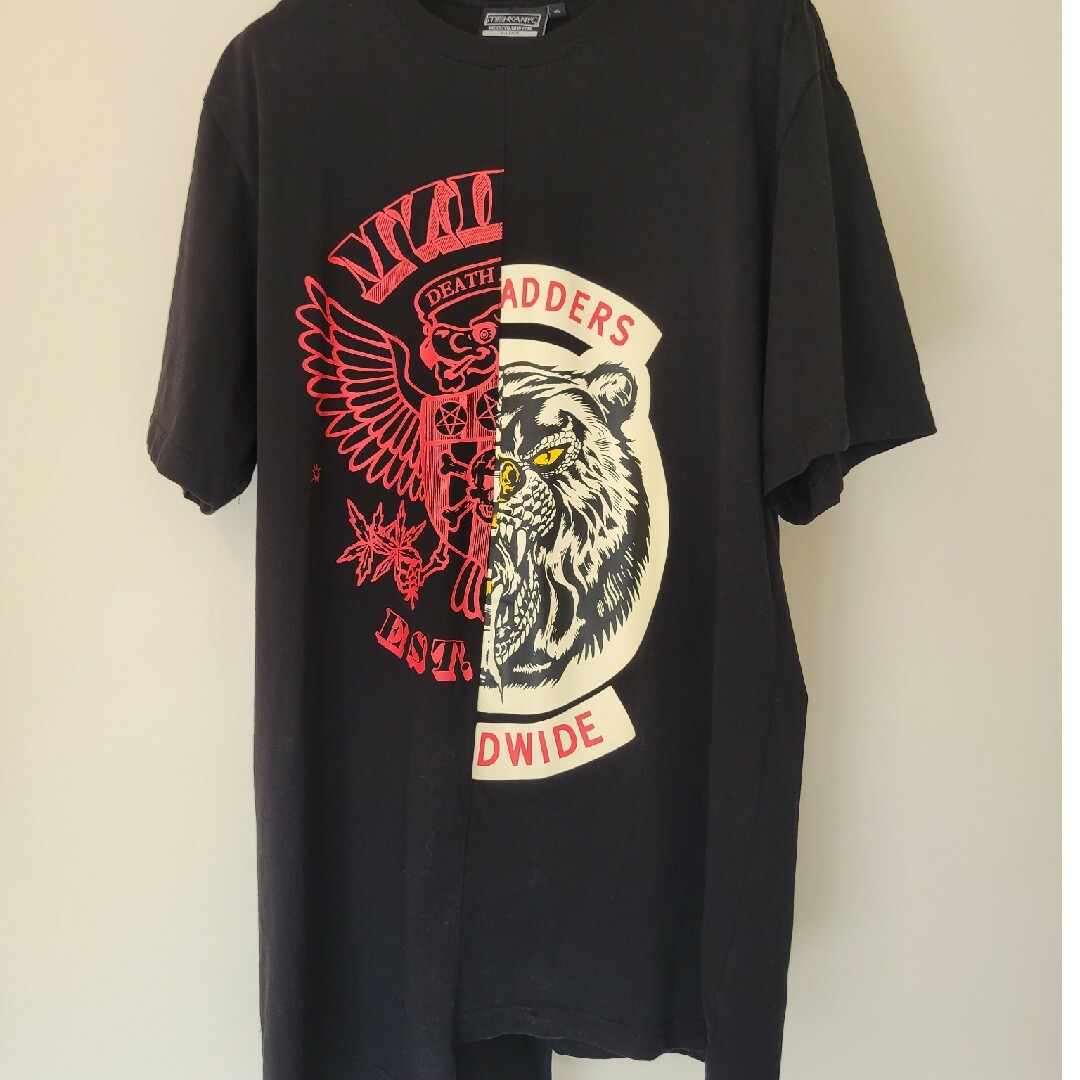 MISHKA(ミシカ)のミシカTシャツ アシンメトリー メンズのトップス(Tシャツ/カットソー(半袖/袖なし))の商品写真