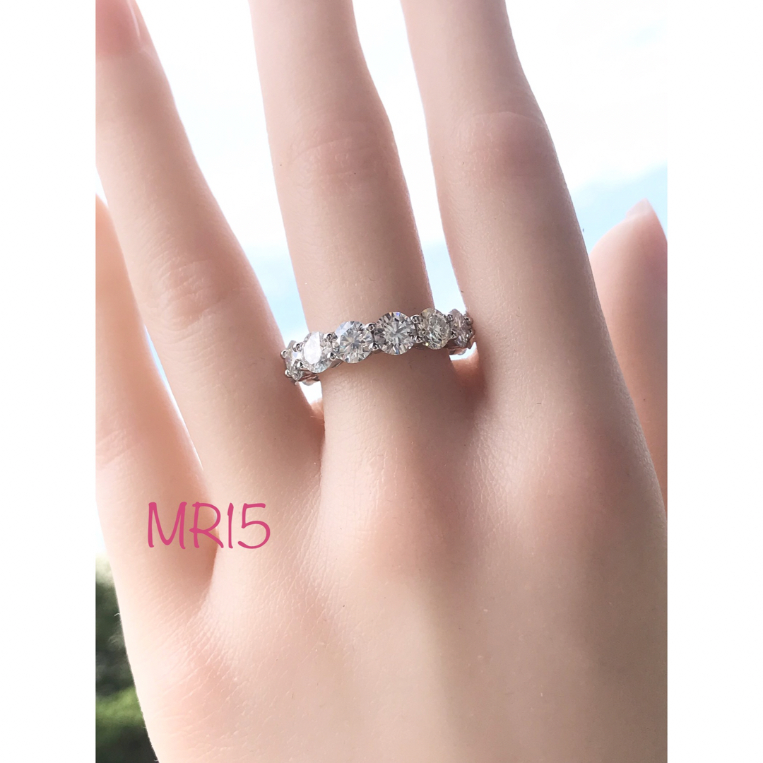 MR15／ 10号5㎜ フルエタニティ モアサナイト リング♡シルバー925 レディースのアクセサリー(リング(指輪))の商品写真