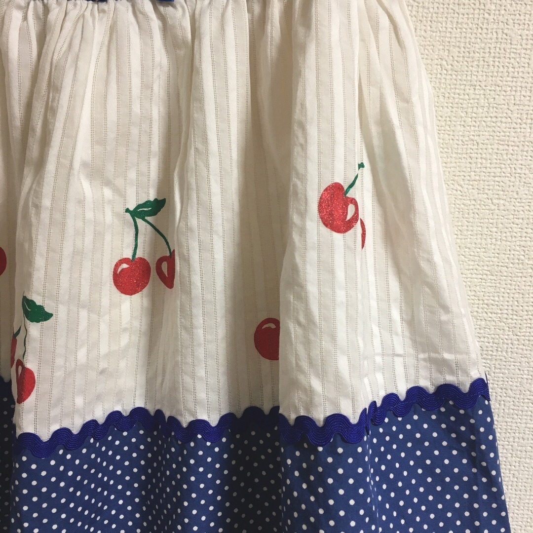 日本に シャーリーテンプル さくらんぼチェリー ワンピース130 日本に シャーリーテンプル さくらんぼチェリー ワンピース130