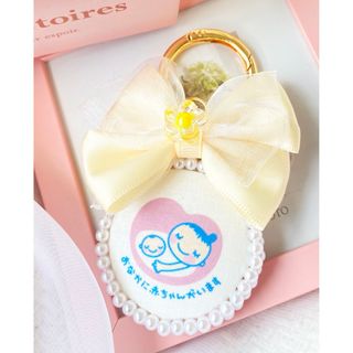 リボンが可愛い♡マタニティロゼット【アイボリー】(マタニティ)