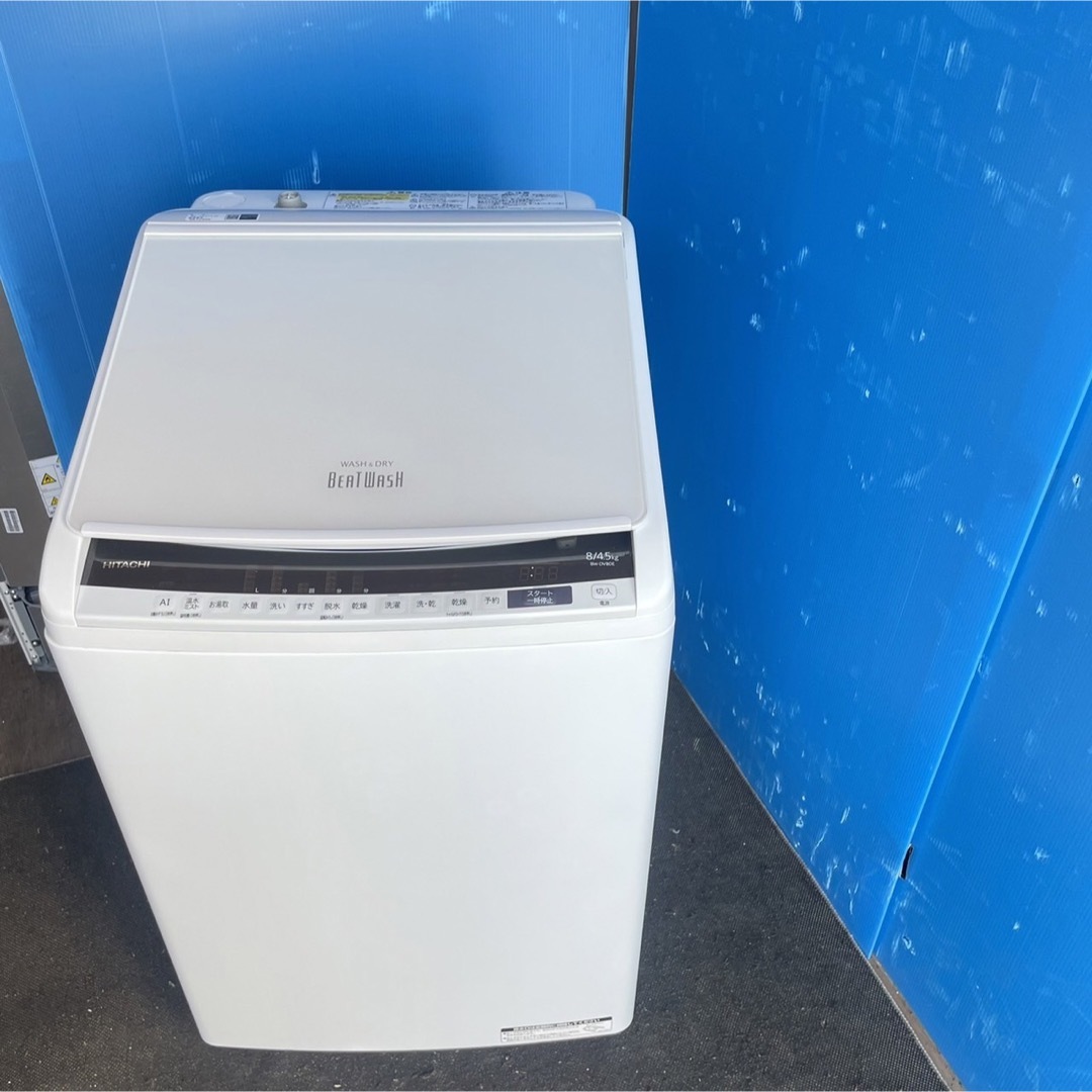 265B 洗濯機　乾燥機能付き　容量8kg 乾燥4.5kg 美品　大人気モデル スマホ/家電/カメラの生活家電(洗濯機)の商品写真