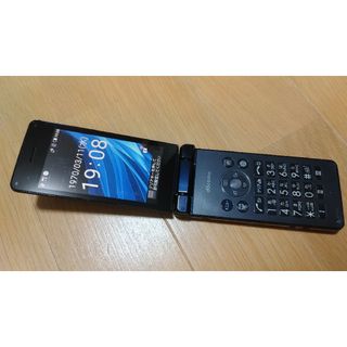 NTTdocomo - SIMフリー SHARP AQUOS ケータイ SH-02L ブラック★ 中古