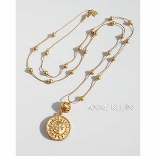 アンクライン(ANNE KLEIN)のアンネクライン 太陽 モチーフ チャーム 超ロング ネックレス vintage(ネックレス)