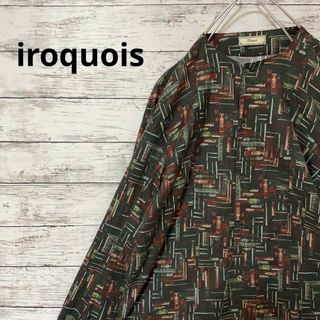 イロコイ(Iroquois)のiroquois 総柄ロング丈バンドカラーシャツ ブック 斉藤和義着用モデル(シャツ)