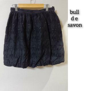 ビュルデサボン(bulle de savon)のビュルデサボン　パンプス柄　バルーンスカート　ミニスカート(ミニスカート)