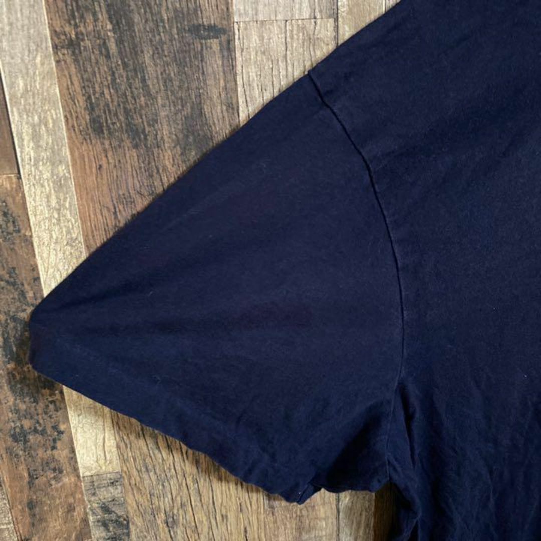 POLO RALPH LAUREN(ポロラルフローレン)のラルフローレン ネイビー 胸ポケット ロゴ Tシャツ USA古着 90s 半袖 メンズのトップス(Tシャツ/カットソー(半袖/袖なし))の商品写真