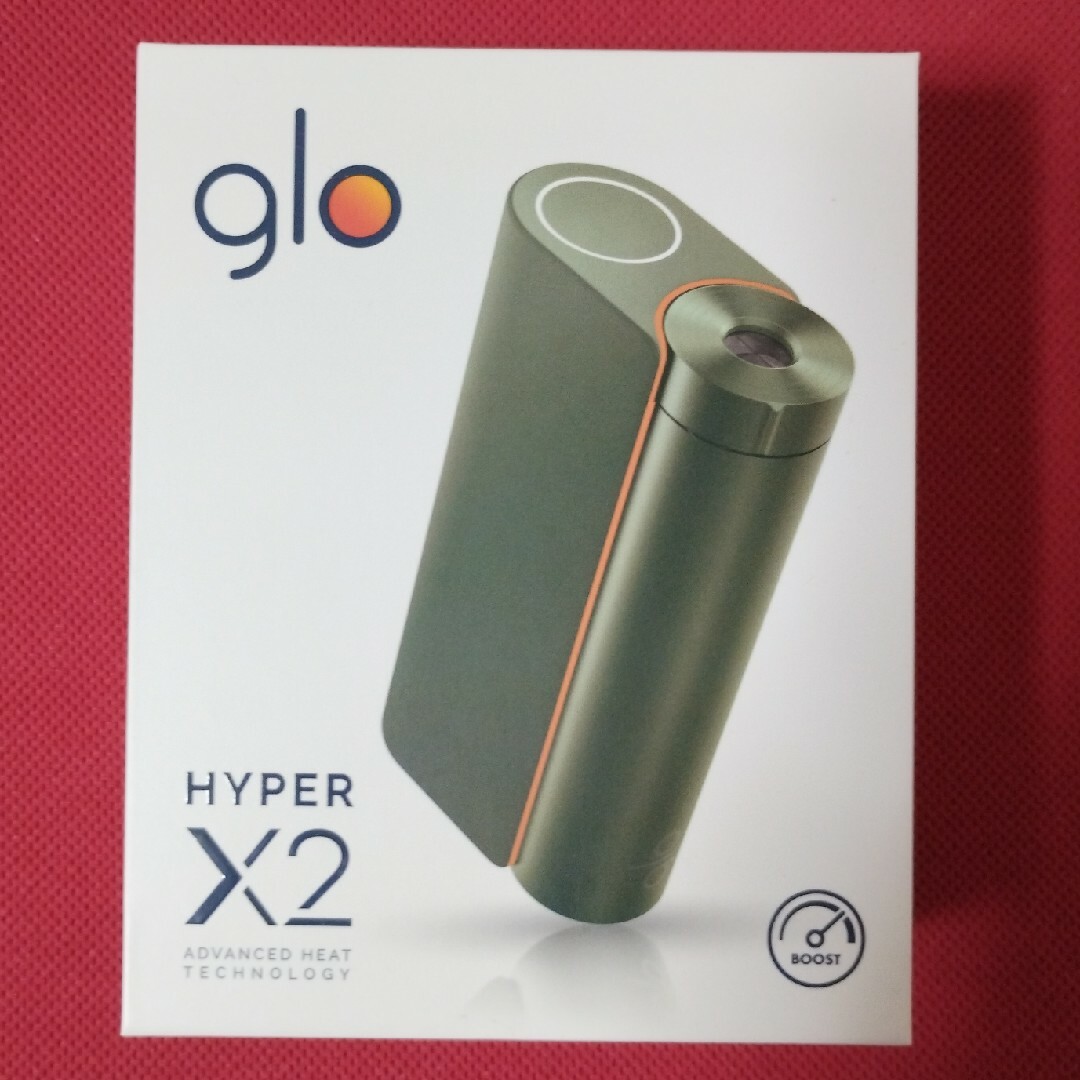 glo(グロー)の【新品未使用品】開封後発送 電子タバコ glo HYPER X2 カーキオリーブ メンズのファッション小物(タバコグッズ)の商品写真