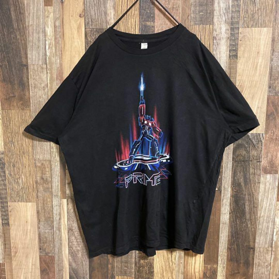 トランスフォーマー プライム Tシャツ ロボット USA古着 90s 半袖 黒 メンズのトップス(Tシャツ/カットソー(半袖/袖なし))の商品写真