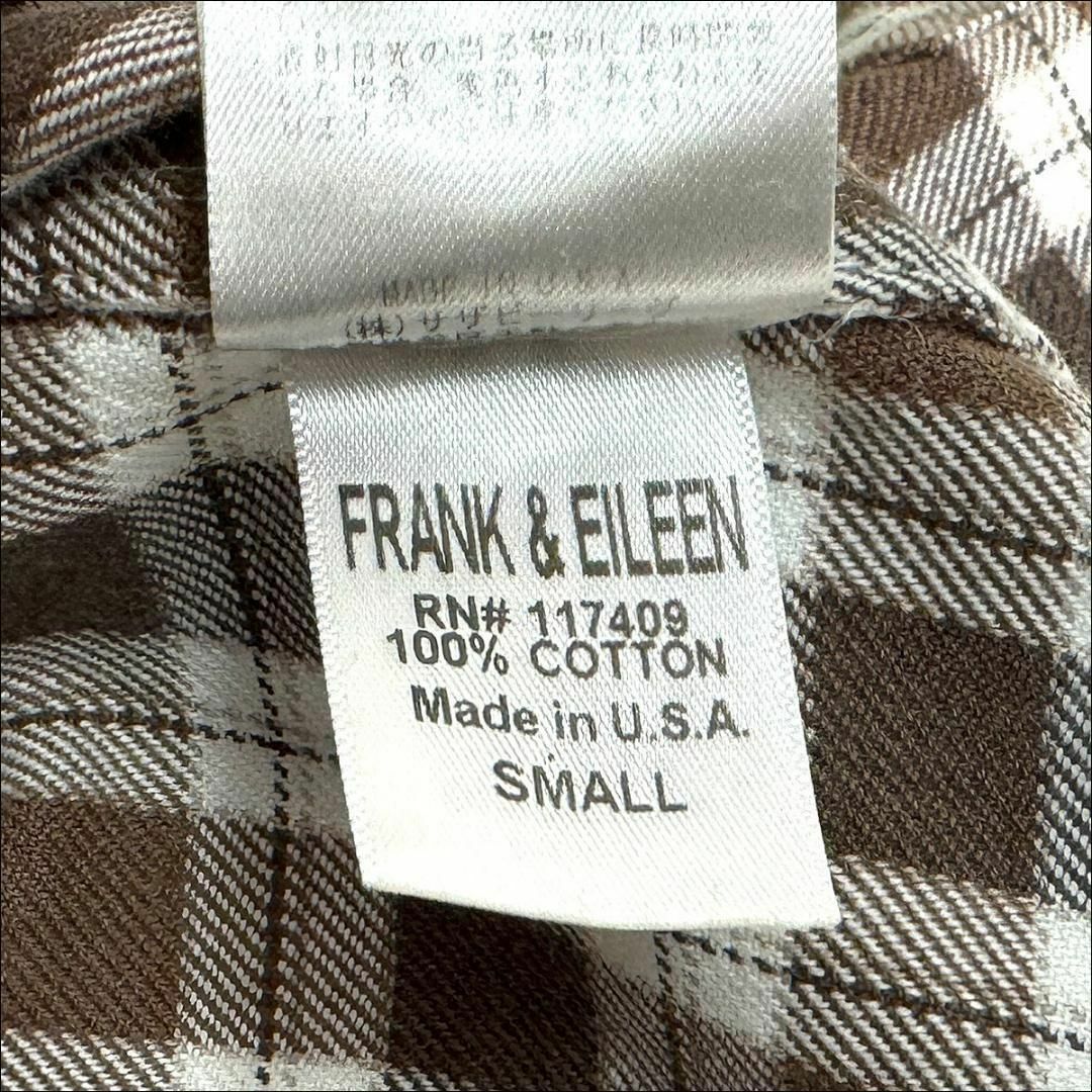 Frank&Eileen(フランクアンドアイリーン)のJ6290美品 フランク&アイリーン ロンハーマン別注オープンカラーシャツ 茶S レディースのトップス(シャツ/ブラウス(長袖/七分))の商品写真