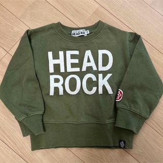 ヘッドロック(HEAD ROCK)の【HEAD ROCK ヘッドロック】トレーナー　110㎝ カーキ 綿100%(Tシャツ/カットソー)