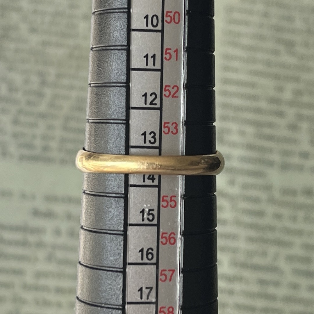 英国　イギリス　アンティーク　18k 18金　ジプシーリング レディースのアクセサリー(リング(指輪))の商品写真