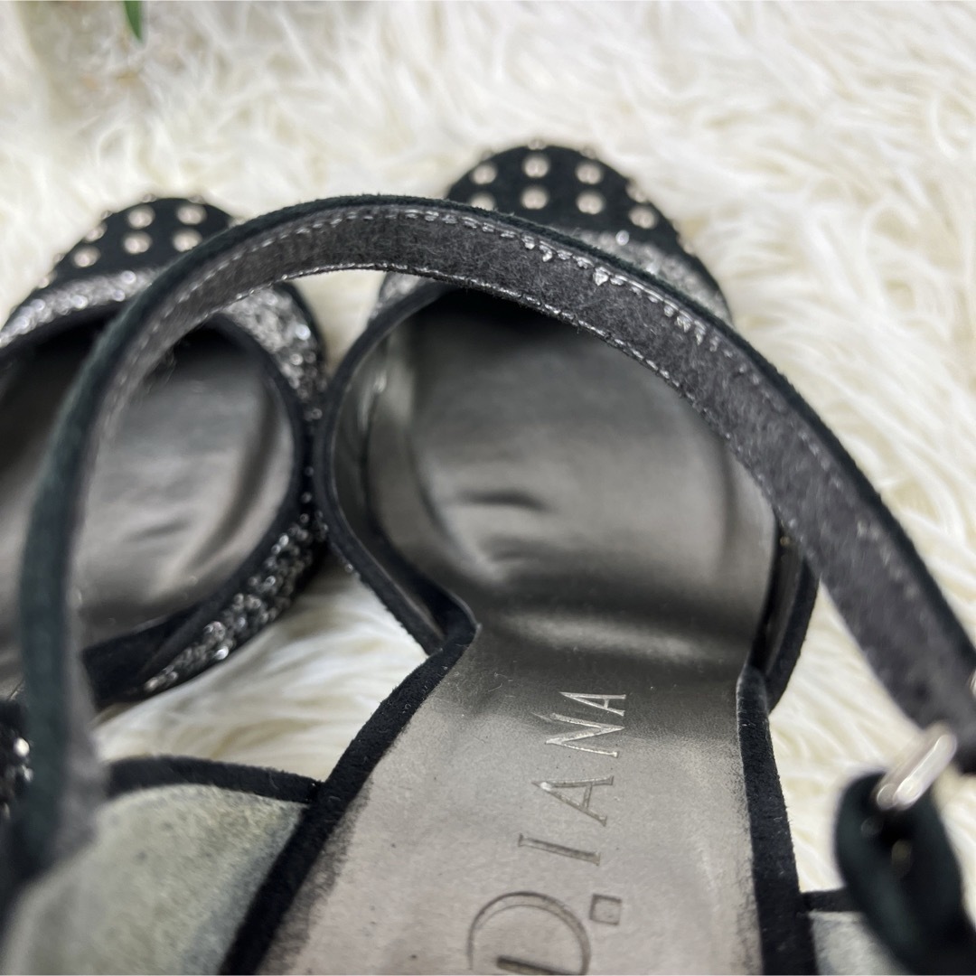 DIANA(ダイアナ)の【DIANA】ダイアナ（23.5）パンプス　スパンコール　チャンキーヒール レディースの靴/シューズ(ハイヒール/パンプス)の商品写真