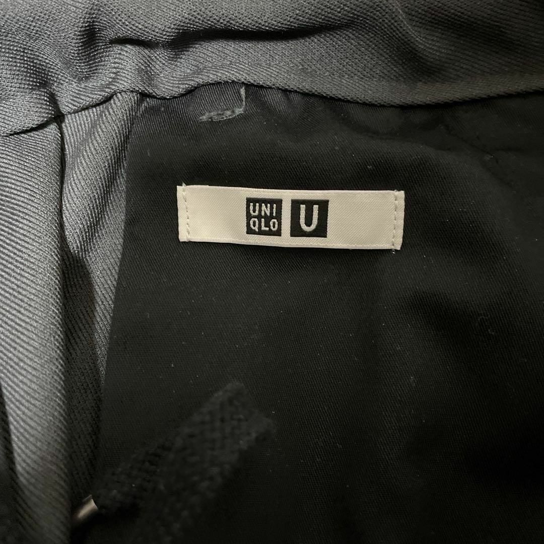 UNIQLO(ユニクロ)のUNIQLO U ワイドフィットテーパードパンツ ダークグレー 2020AW メンズのパンツ(スラックス)の商品写真