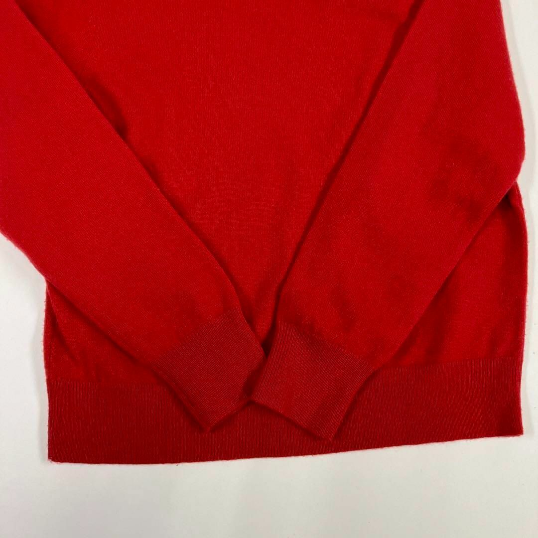 UNIQLO(ユニクロ)のUNIQLO ユニクロ　カシミヤ　100% ニット　セーター　古着女子　レッド レディースのトップス(ニット/セーター)の商品写真