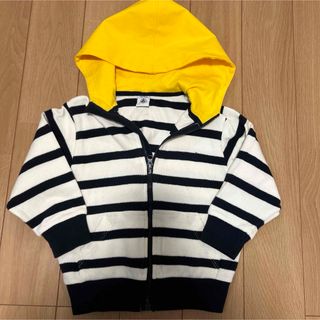 プチバトー(PETIT BATEAU)の【プチバトー】パーカー　ボーダー　95㎝　美品(ジャケット/上着)