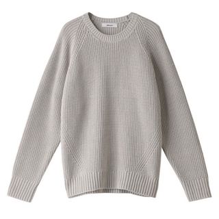 エブール(ebure)の美品 ebure コットンカシミアローゲージ クルーネックニット  42900(ニット/セーター)