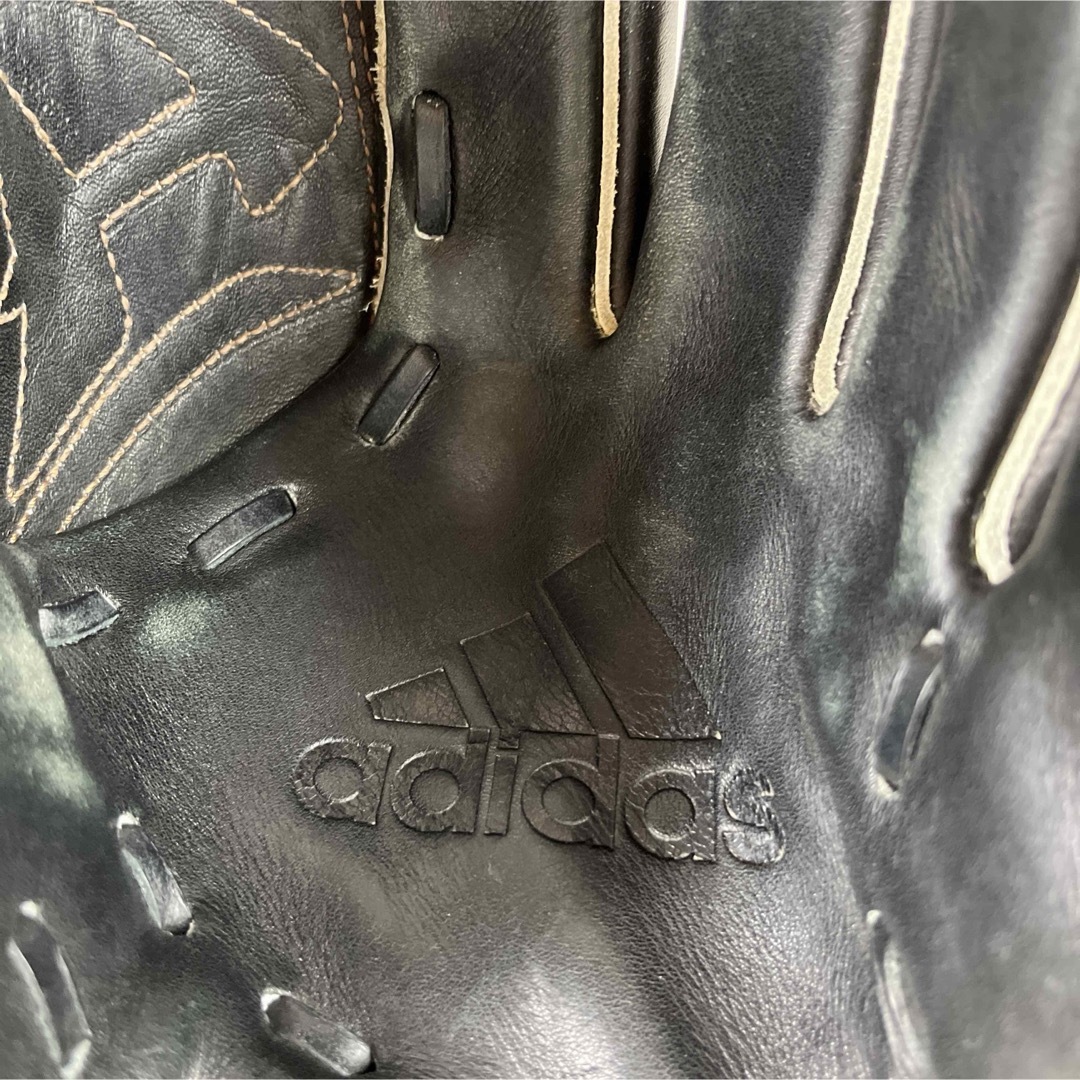 adidas(アディダス)の美品✨【adidas】アディダス　軟式投手用　ピッチャー用　レザー　DMT65 スポーツ/アウトドアの野球(グローブ)の商品写真