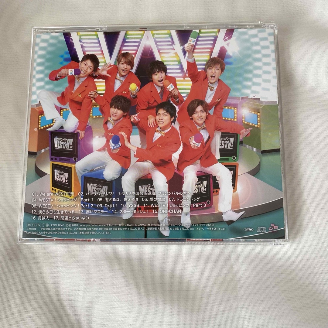 ジャニーズWEST(ジャニーズウエスト)のWESTV! 通常盤　ジャニーズWEST アルバム　WEST. エンタメ/ホビーのCD(ポップス/ロック(邦楽))の商品写真