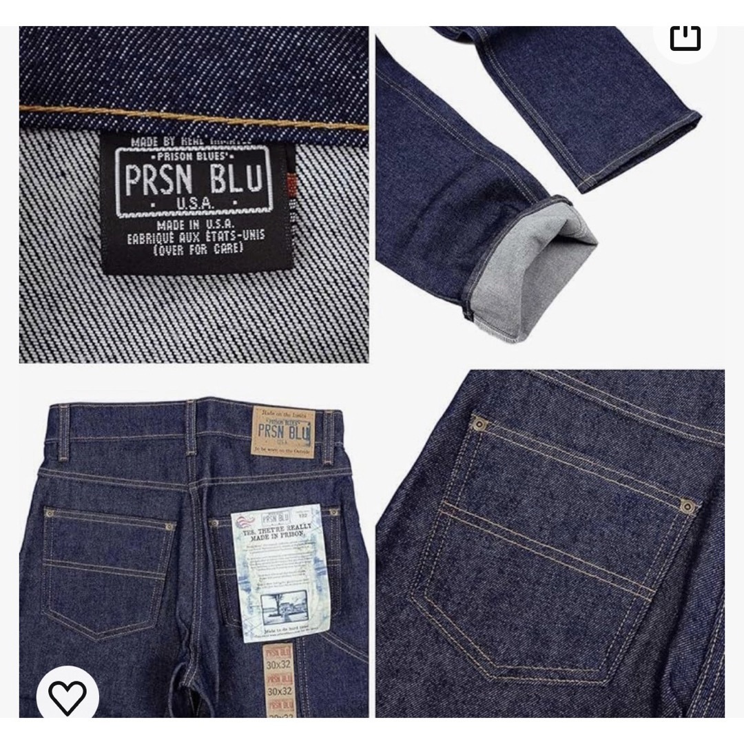 prsn blu プリズンブルース　w34 メンズのパンツ(デニム/ジーンズ)の商品写真