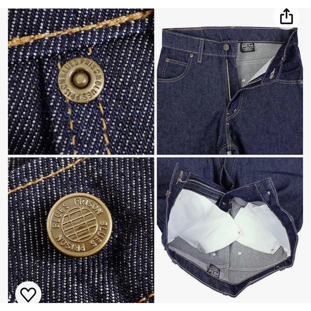 prsn blu プリズンブルース　w34 メンズのパンツ(デニム/ジーンズ)の商品写真