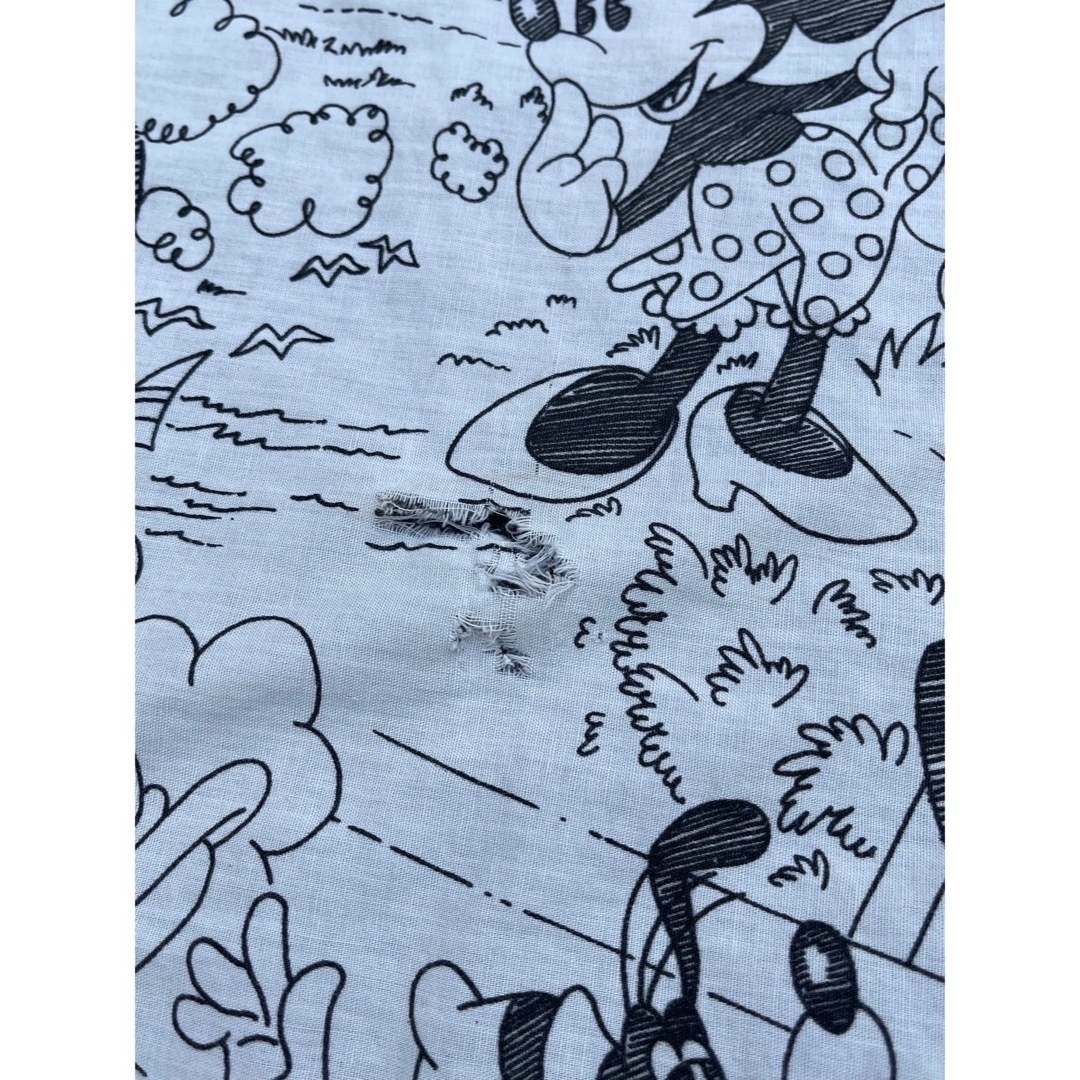 Disney - ミッキーマウス ミッキー 生地 布 ヴィンテージ 80s の Disney - ミッキーマウス ミッキー 生地 布 ヴィンテージ 80s の