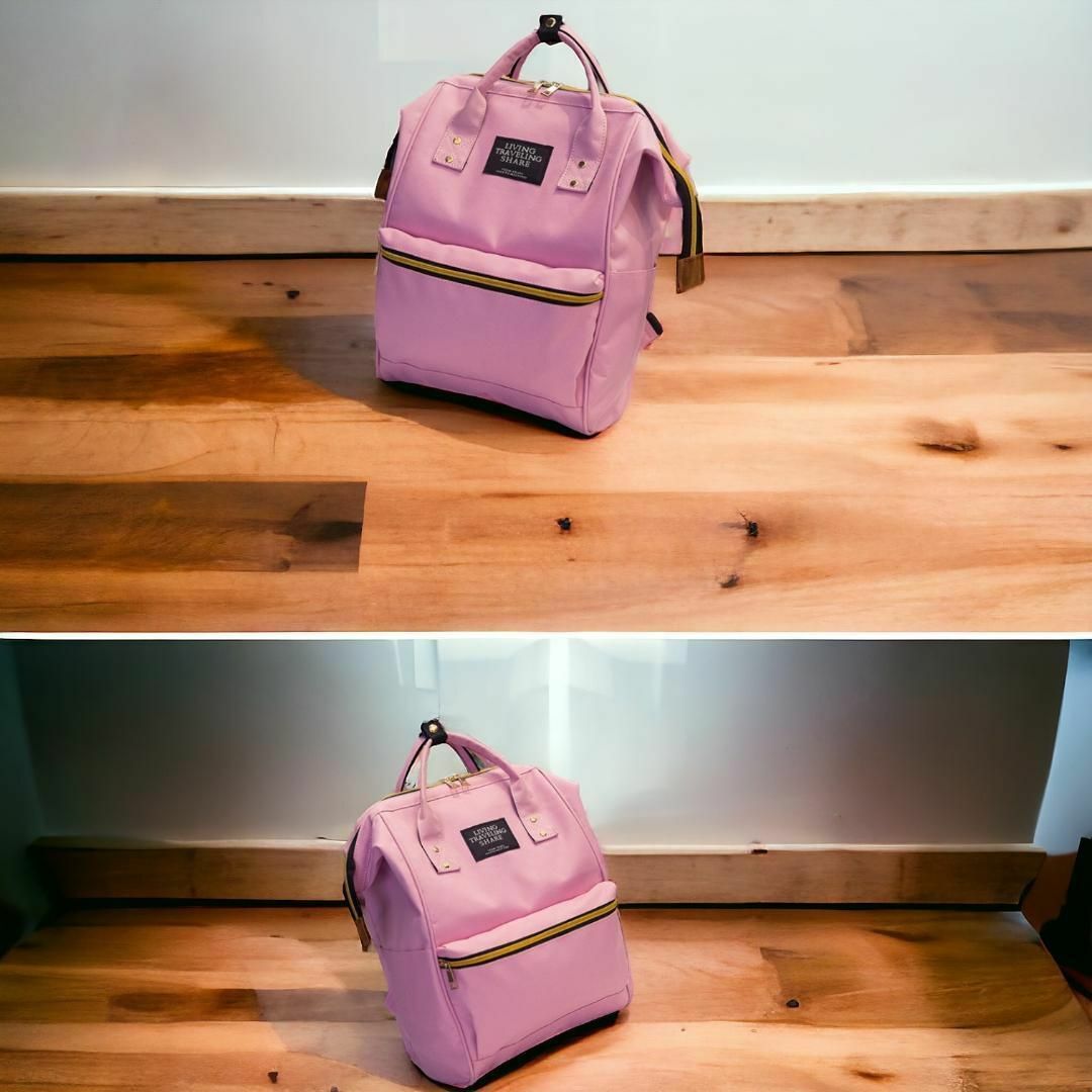 マザーズバッグ リュックサック マザーズリュック レディース ライトピンク レディースのバッグ(リュック/バックパック)の商品写真