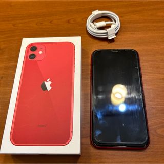 アイフォーン(iPhone)のiPhone 11 (PRODUCT)RED 64 GB SIMフリー(スマートフォン本体)