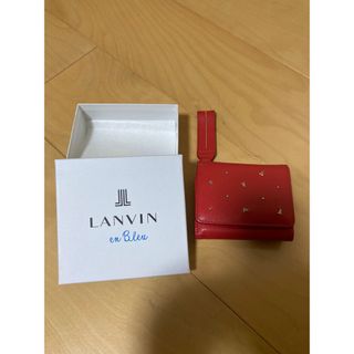 ランバンオンブルー(LANVIN en Bleu)のランバン　財布　折り畳み財布　三つ折り　コンパクト(財布)