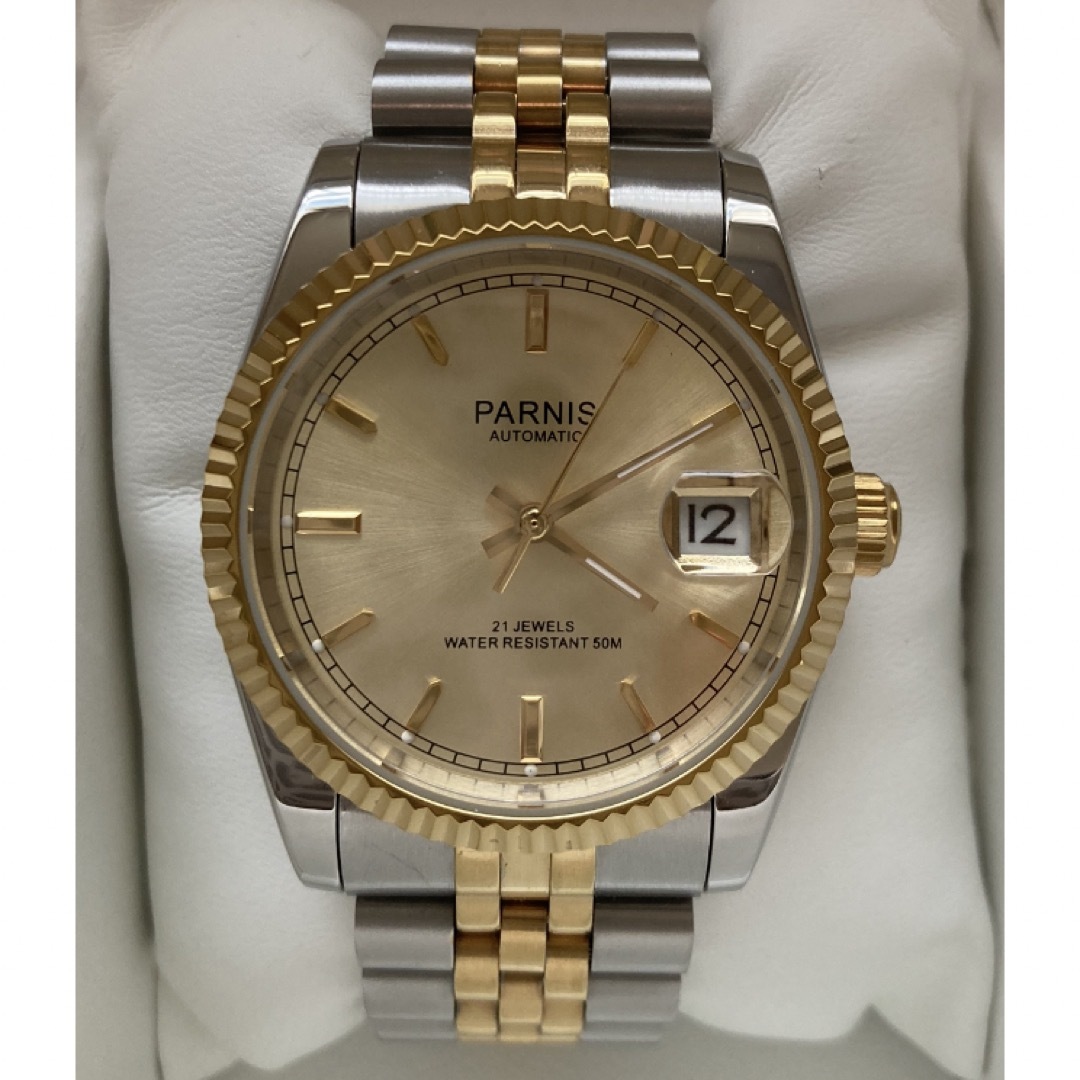 PARNIS  オマージュウォッチ　自動巻き腕時計　36mm  中古 メンズの時計(腕時計(アナログ))の商品写真