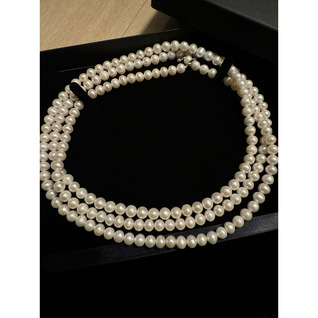 MIKIMOTO(ミキモト)の新品　enwsp 淡水パールネックレス　120cm6.5mm レディースのアクセサリー(ネックレス)の商品写真