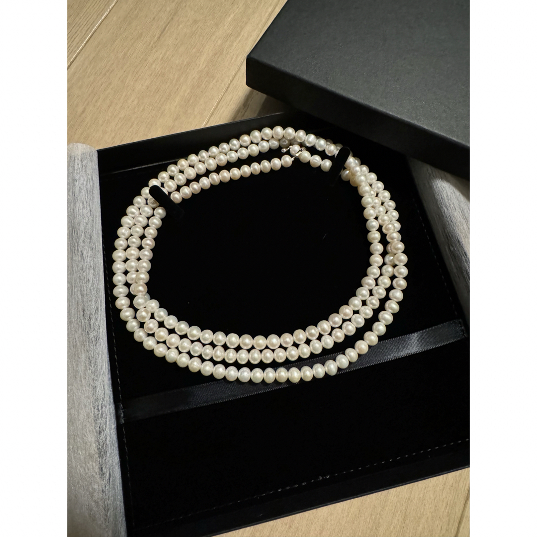 MIKIMOTO(ミキモト)の新品　enwsp 淡水パールネックレス　120cm6.5mm レディースのアクセサリー(ネックレス)の商品写真