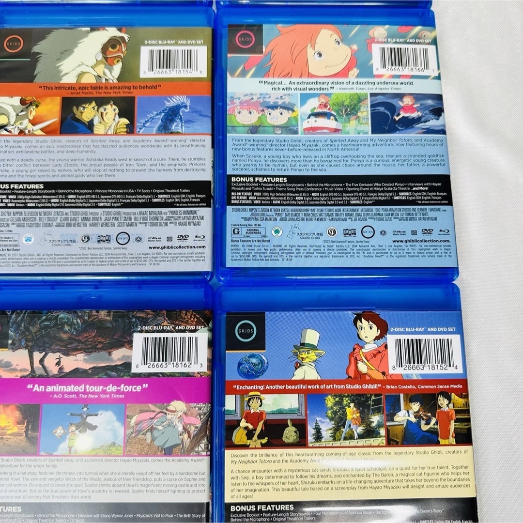 ☆★大人気　名作★☆ 北米版ジブリ  Blu-ray  9本セット エンタメ/ホビーのDVD/ブルーレイ(アニメ)の商品写真