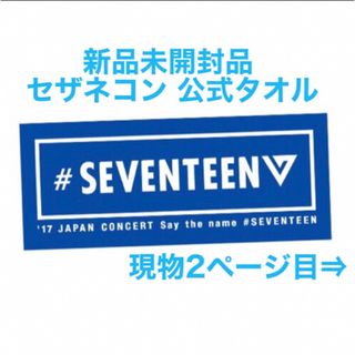 【公式 新品未開封】セブチ タオル say the name SEVENTEEN