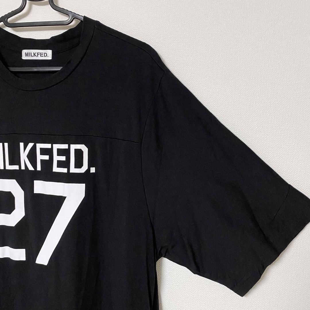 MILKFED.(ミルクフェド)のミルクフェド LOGO FOOTBALL DRESS フットボールワンピース レディースのワンピース(ロングワンピース/マキシワンピース)の商品写真