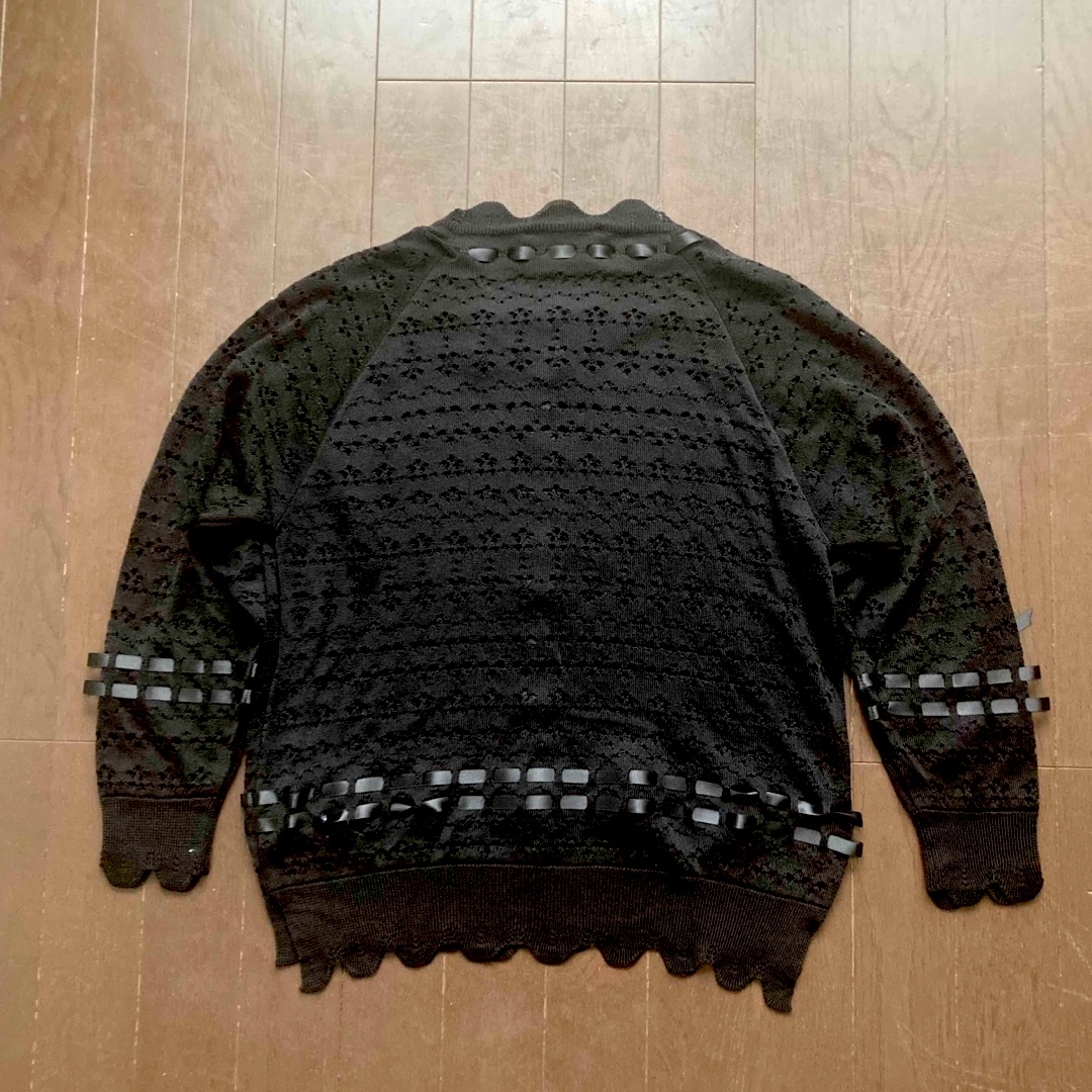 Simone Rocha - シモーネロシャ リボンカーディガン ブラック XS