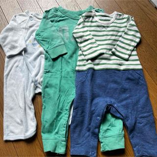 ベビーギャップ(babyGAP)のbaiya70男の子ロンパースまとめ売り長袖長ズボンユニクロギャップディズニー(ロンパース)