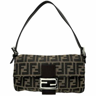 フェンディ(FENDI)の【在庫一掃】FENDI フェンディ ショルダーバッグ ズッカ マンマバケット ワンショルダー ハンドバッグ 肩掛け Mamma　Bucket　 鞄 かばん 26424 キャンバス  レザー   シルバー金具 レディース【中古品】(ショルダーバッグ)