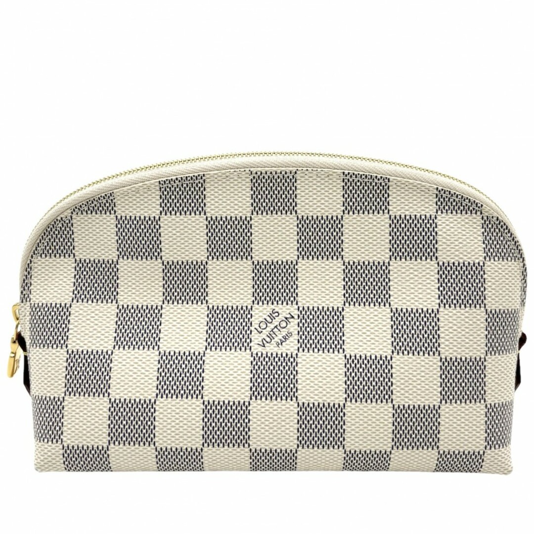 LOUIS VUITTON(ルイヴィトン)のLOUIS VUITTON ルイヴィトン ポーチ ダミエアズール ポシェットコスメティックPM コスメポーチ 小物入れ N60024    ホワイト 白 ゴールド金具 レディース 美品【中古品】 レディースのファッション小物(ポーチ)の商品写真