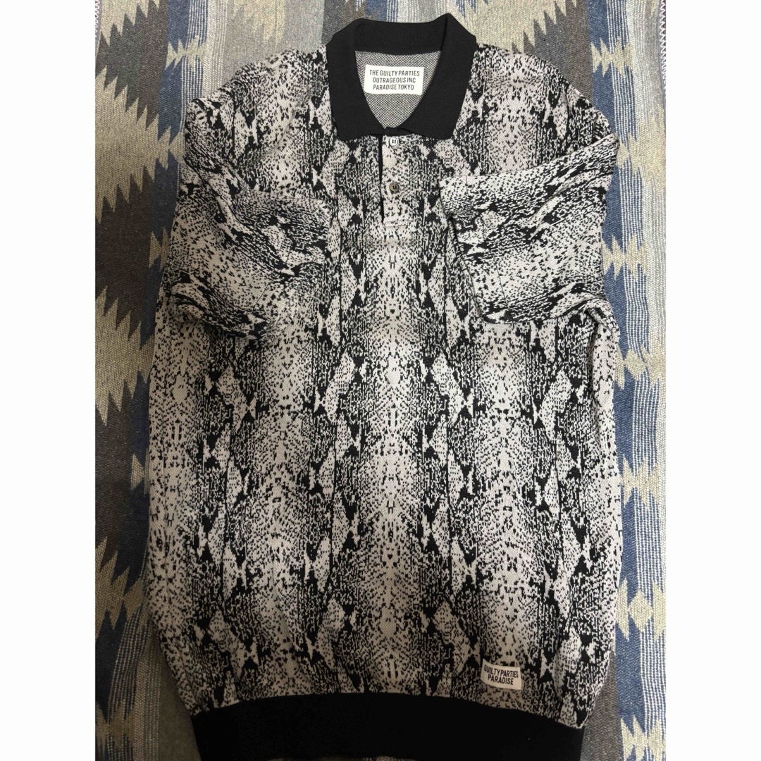 WACKO MARIA(ワコマリア)のWACKO MARIA PYTHON KNIT POLO SHIRT メンズのトップス(ポロシャツ)の商品写真