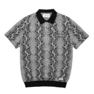 WACKO MARIA - WACKO MARIA PYTHON KNIT POLO SHIRT