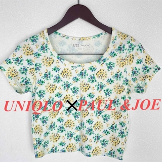 ユニクロ(UNIQLO)のPAUL&JOE✖️ユニクロ　コラボ　半袖　Tシャツ カットソー ショート丈　L(カットソー(半袖/袖なし))
