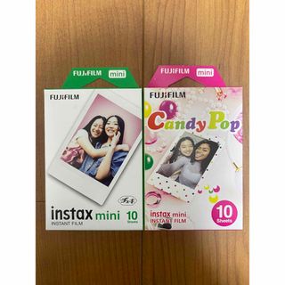 フジフイルム(富士フイルム)の新品未開封 FUJIFILM instaxminiチェキフィルム10枚入(2箱)(フィルムカメラ)