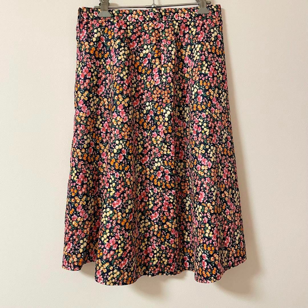 hilde hess 鮮やか お花柄 フラワー フェミニン フレア スカート レディースのスカート(ひざ丈スカート)の商品写真
