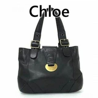 クロエ(Chloe)のChloe クロエ レザー ハンドバッグ トートバッグ ブラック系 3232(トートバッグ)