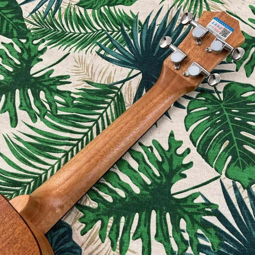 【music ukulele】カッタウェイのエレキ・コンサートウクレレ【付属有】 楽器のウクレレ(コンサートウクレレ)の商品写真