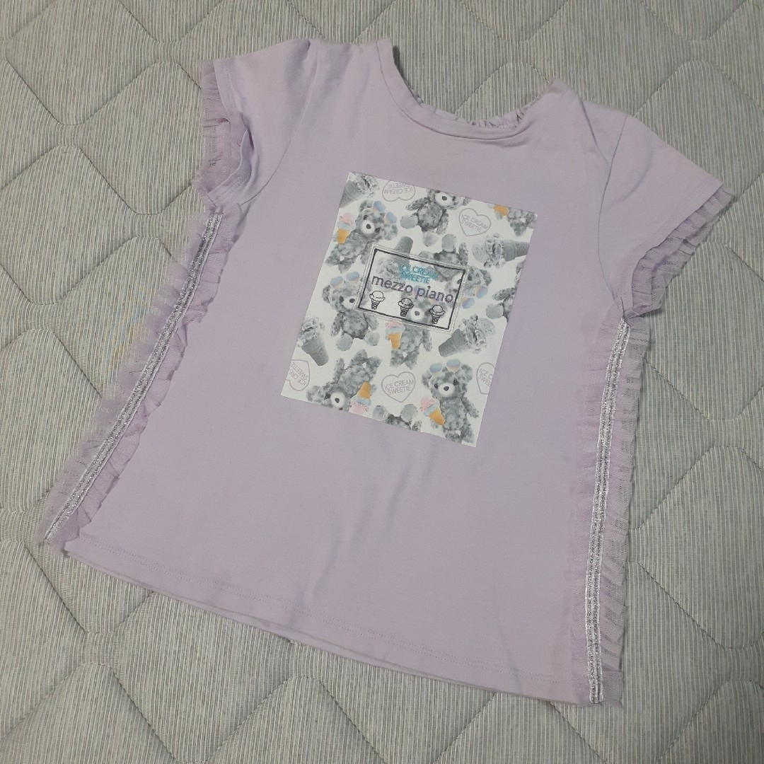 mezzo piano(メゾピアノ)の【中古.】　メゾピアノ　Tシャツ　セット キッズ/ベビー/マタニティのキッズ服女の子用(90cm~)(Tシャツ/カットソー)の商品写真