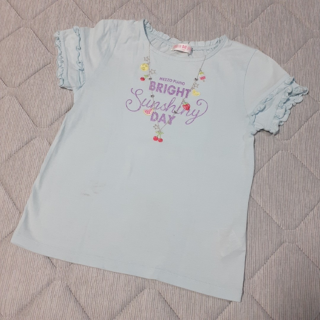 mezzo piano(メゾピアノ)の【中古.】　メゾピアノ　Tシャツ　セット キッズ/ベビー/マタニティのキッズ服女の子用(90cm~)(Tシャツ/カットソー)の商品写真