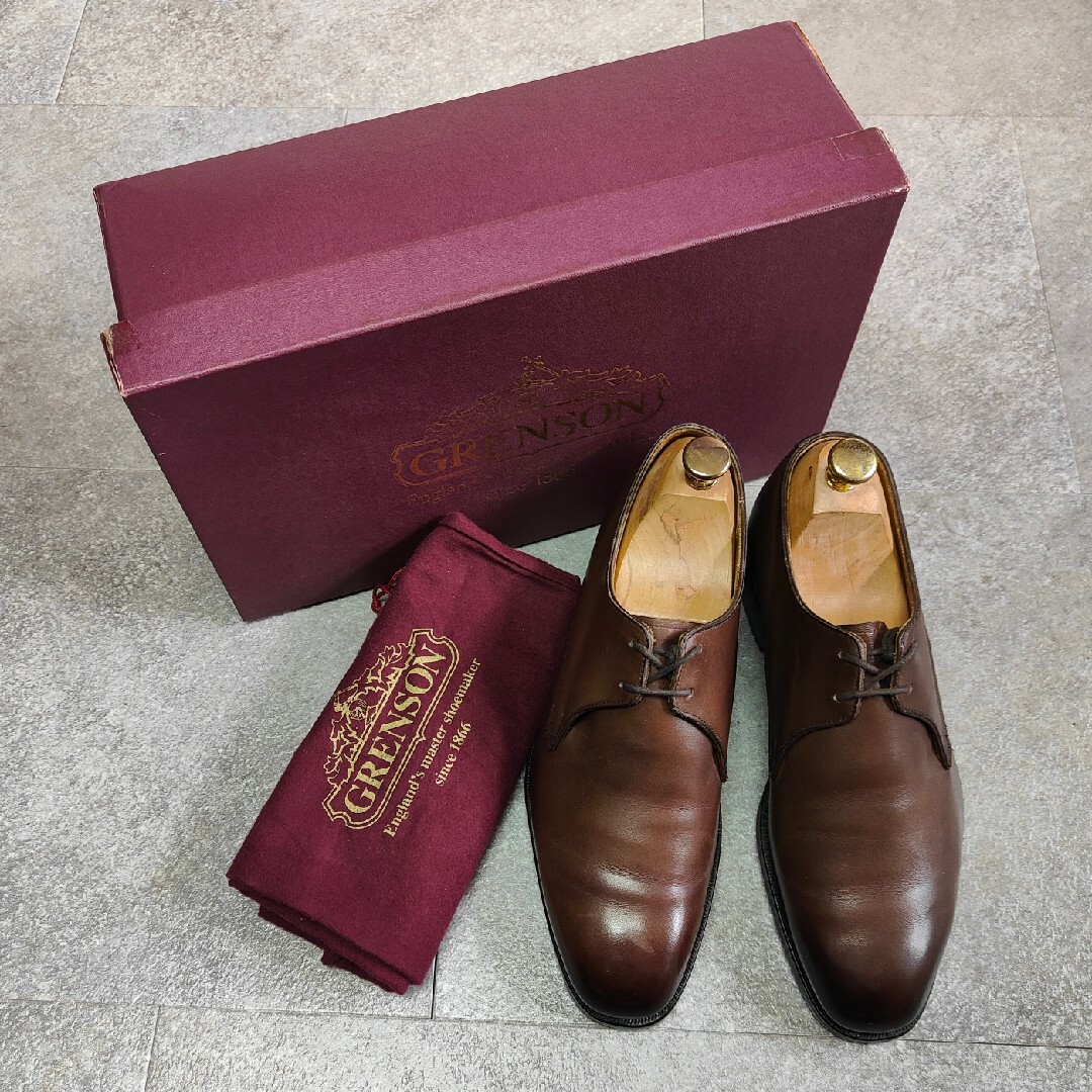 GRENSON(グレンソン)の【GRENSON】グレンソン footmaster プレーントゥ ブラウン メンズの靴/シューズ(ドレス/ビジネス)の商品写真